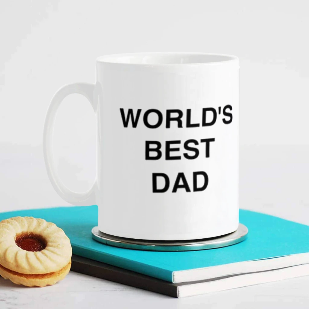 WORLD'S BEST DAD - The Office x Michael Scott Ceramics Coffee Mugs Tea Cup Milk Cups Gifts Drinkware Coffeeware