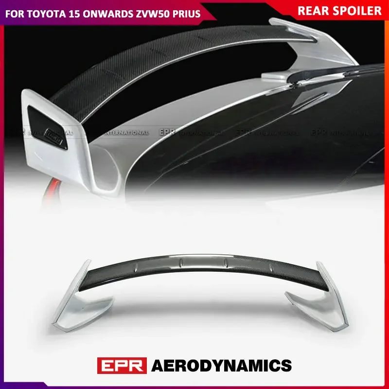 For Toyota Prius ZVW50 15-18 ROW Style Carbon Fiber / Forged Carbon / FRP Fiber Glass Rear Wing Car-Styling Trunk Spoiler