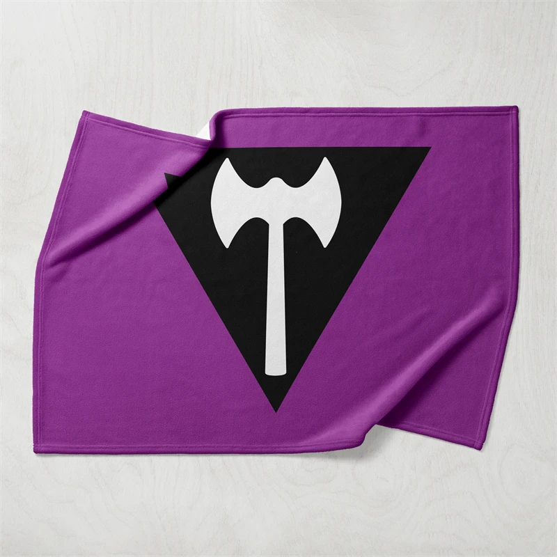 Gaslight Gatekeep Girlboss Labrys Lesbian Flag Pride LGBT Throw Blanket for Women Men Girls Boys Kids Pets Dogs Cats Couch