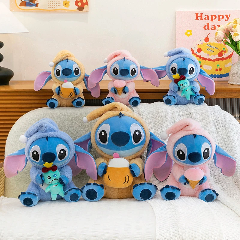 

Kawaii Disney Plush Stitch Toy Cute Filled Doll Summer Cartoon Stuffed Animal Kids Birthday Gift for Children Soft Toy