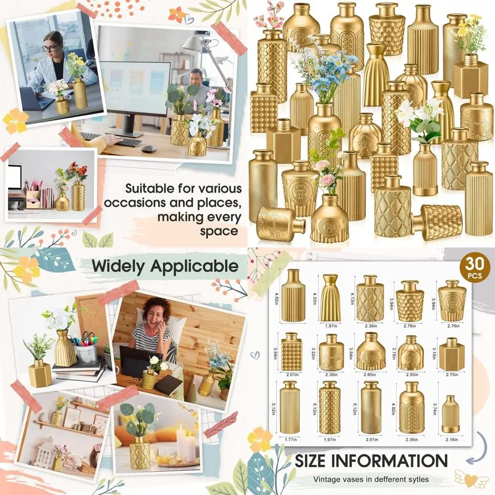 

Набор из 30 разноцветных стеклянных ваз для декора дома, свадеб и Дня святого Валентина