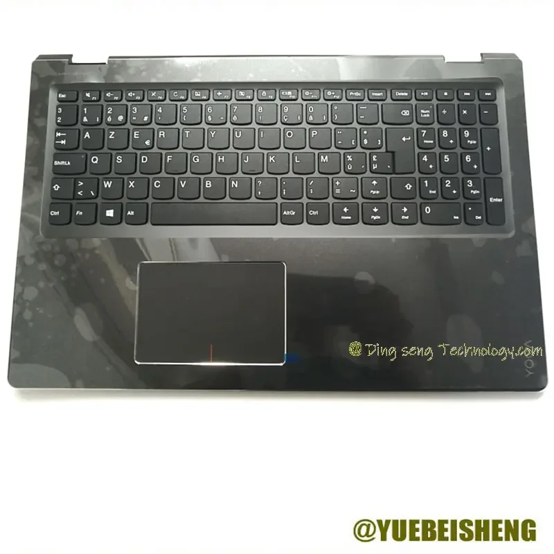 

New/Org For Lenovo FLEX4-15 YOGA510-15 YOGA 510-15IKB YOGA 510-15IKS palmrest Belgium keyboard upper cover Touchpad 5CB0L66012