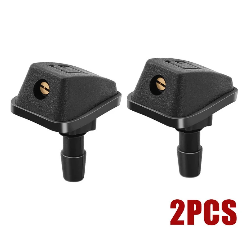 2pcs Adjustable Car Windscreen wiper Fan Nozzles Jet black Windshield Washer Water Spray Nozzles for Toyota camry corolla sienna