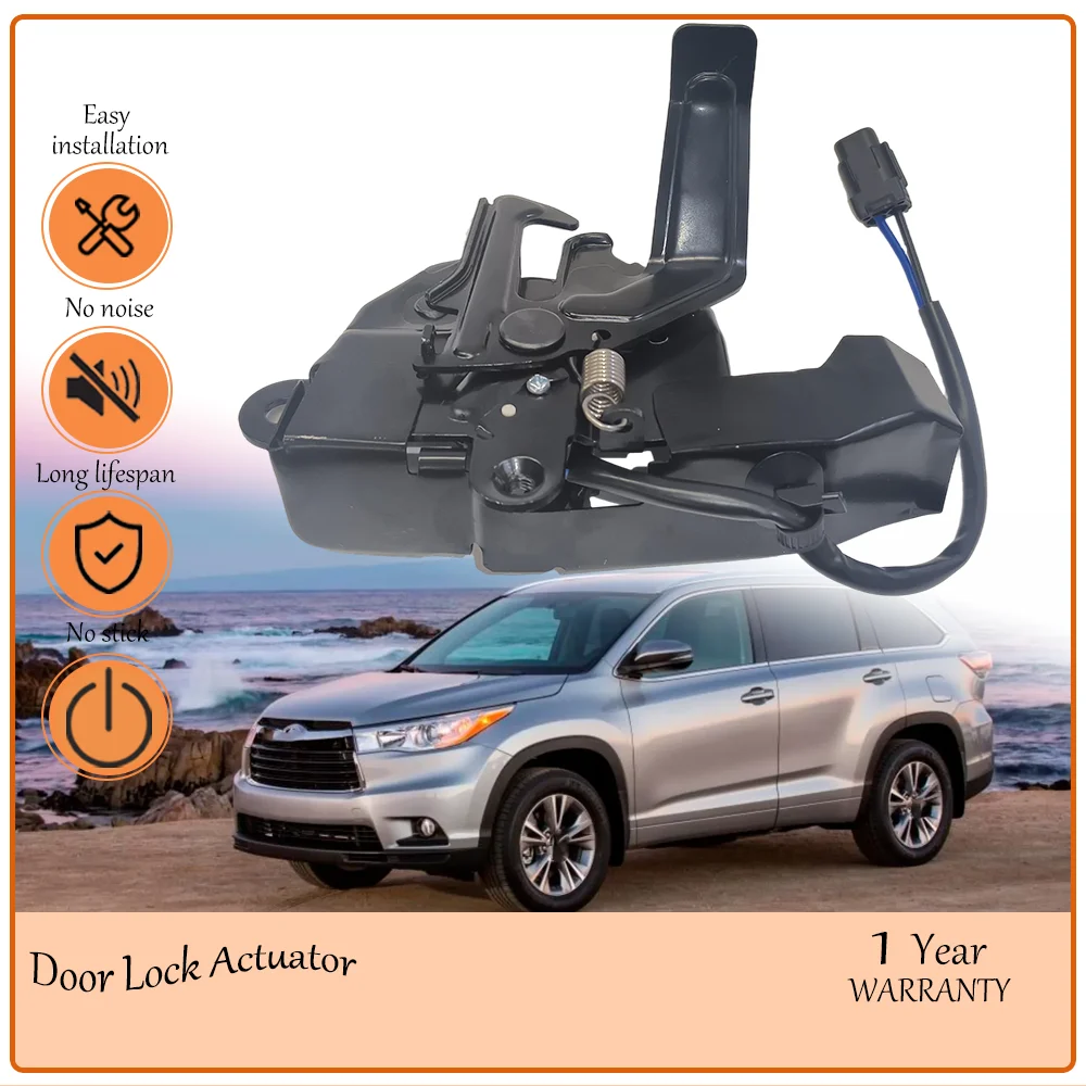 Shake Buffered Hood Lock Driving Mechanism, Aligns With Toyota Highlander 2014-2019, oem 53510-0E100,535100E100,DLA1495