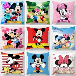 Disney Pillowcase Mickey Minnie Mouse Pillow Case \ Toys Home Decoration Gift 45x45cm