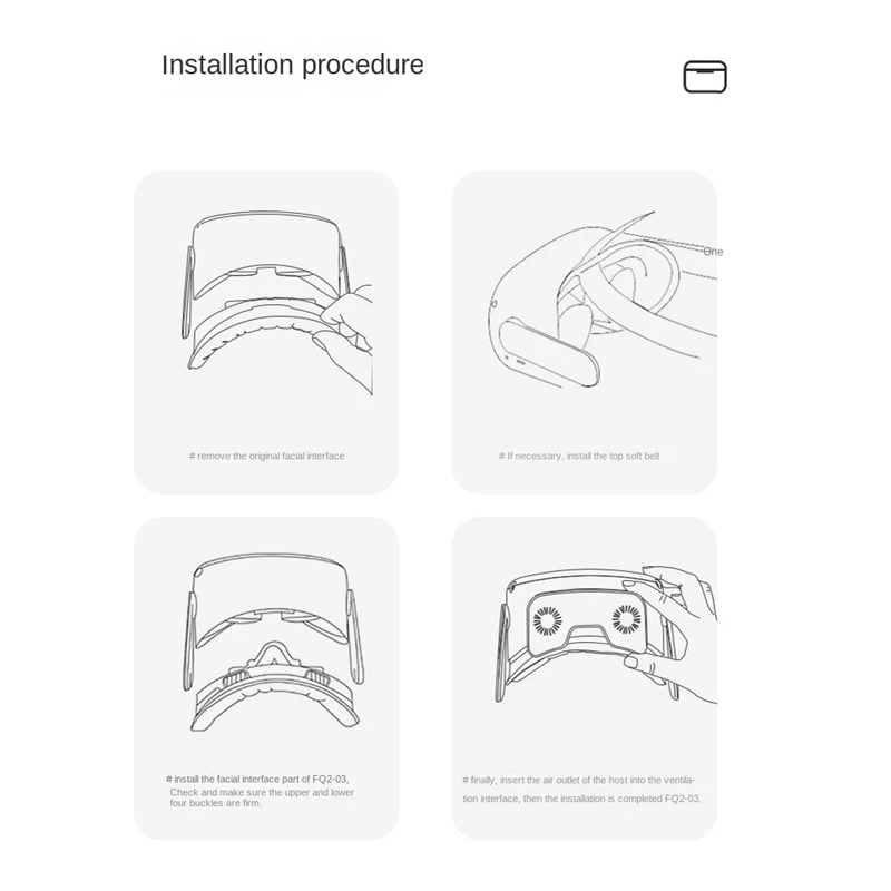 For Oculus Quest 2 Cooling Fan Air Circulation Fan Facial Interface Relieve Lens Fogging Active Quest 2 VR Accessories