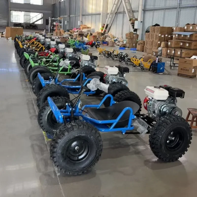 212CC Four Stroke Gas Powered Go Kart All Terrain Off Road Vehicle CVT Automatic Transmission ATV for Adults