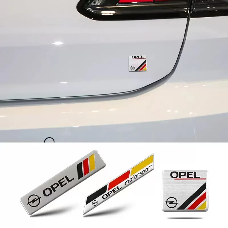 Aluminum Car Badge Stickers Can Be Freely Pasted on the Car Body for Opel Insignia Astra Antara Meriva Zafira H G Corsa