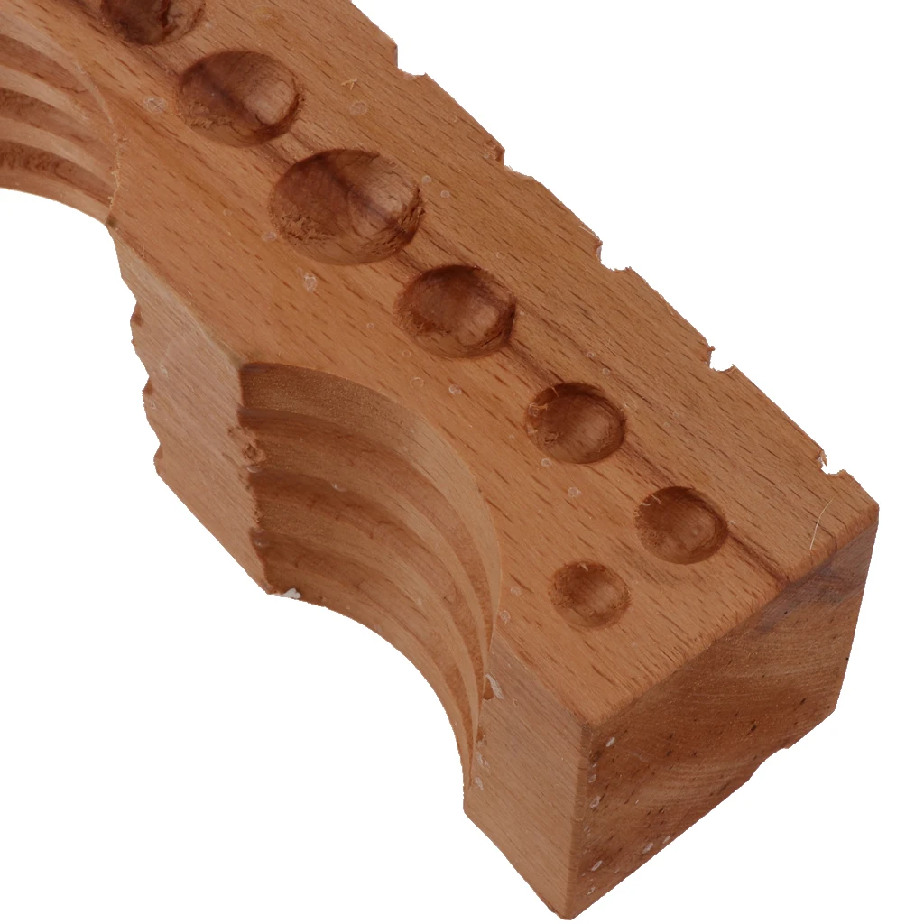 Wooden Shaping Block Jewelry Tooling Doming Block Jewelry Making Tool for Metal Craft Hammer Set view 3