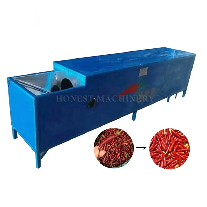 Stainless Steel Green Chili Stem Separating Machine / Dry Chili Stem Cutting Machine / Chilli Stem Removing Machine