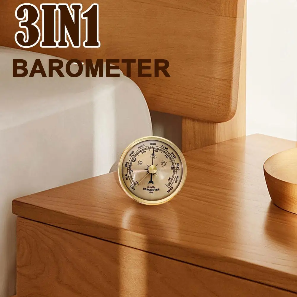 70mm Circular Barometer Technology For Home Interior  Bedroom Study Gas Pressure Gauge