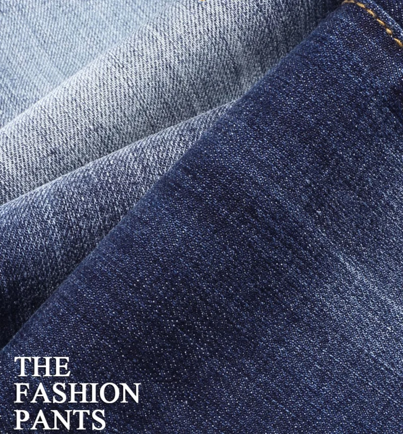 High Street Fashion Men Jeans Retro Blue Elastic Slim Fit Ripped Jeans Men Patched Designer Brand Vintage Denim Pants Hombre