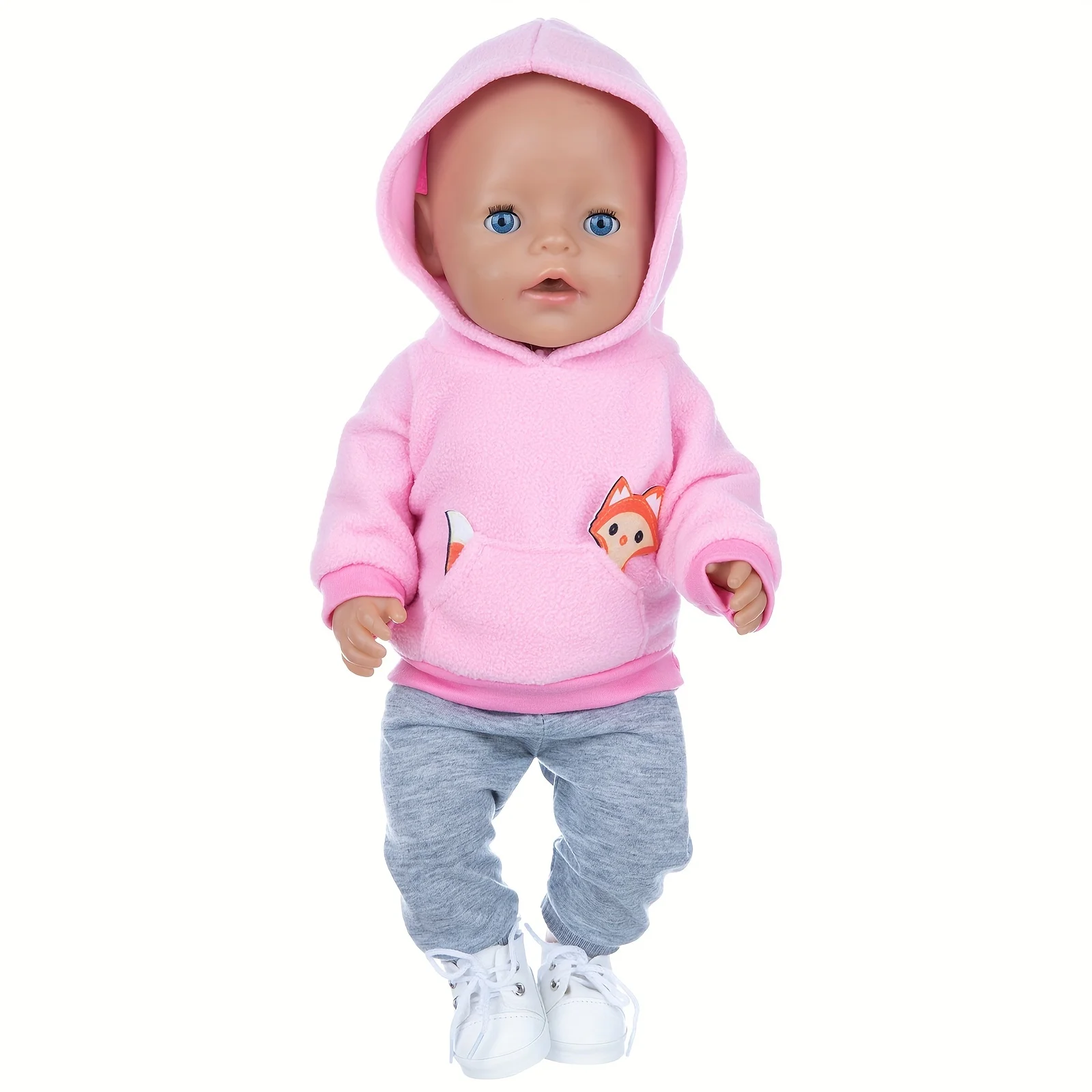 Little Fox Sweater Set Doll Clothes Fit For 43cm/17inch Doll,Not Included Shoes And Doll