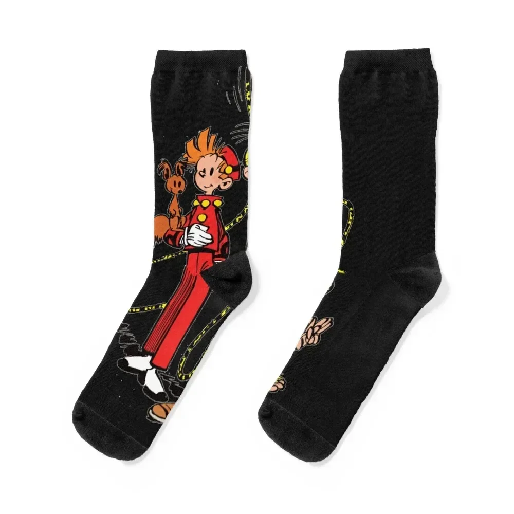 marsupilami & spirou Classic Socks anti slip football Sports gift christmas stocking Socks For Women Men's