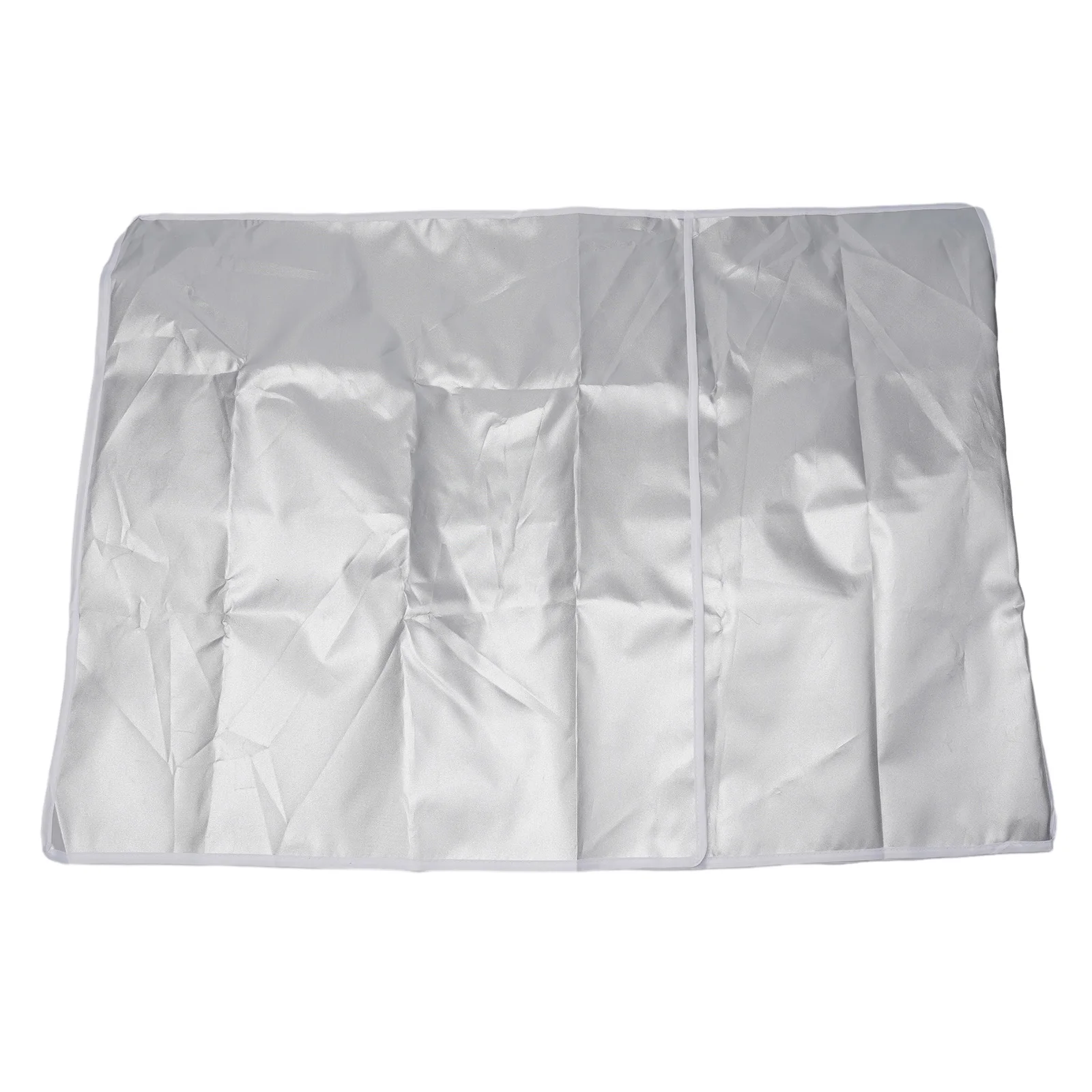 Waterproof Oxford Cloth Air Conditioner Cover for Outdoor Units Silver Provides Complete Protection Against Sun and Dust
