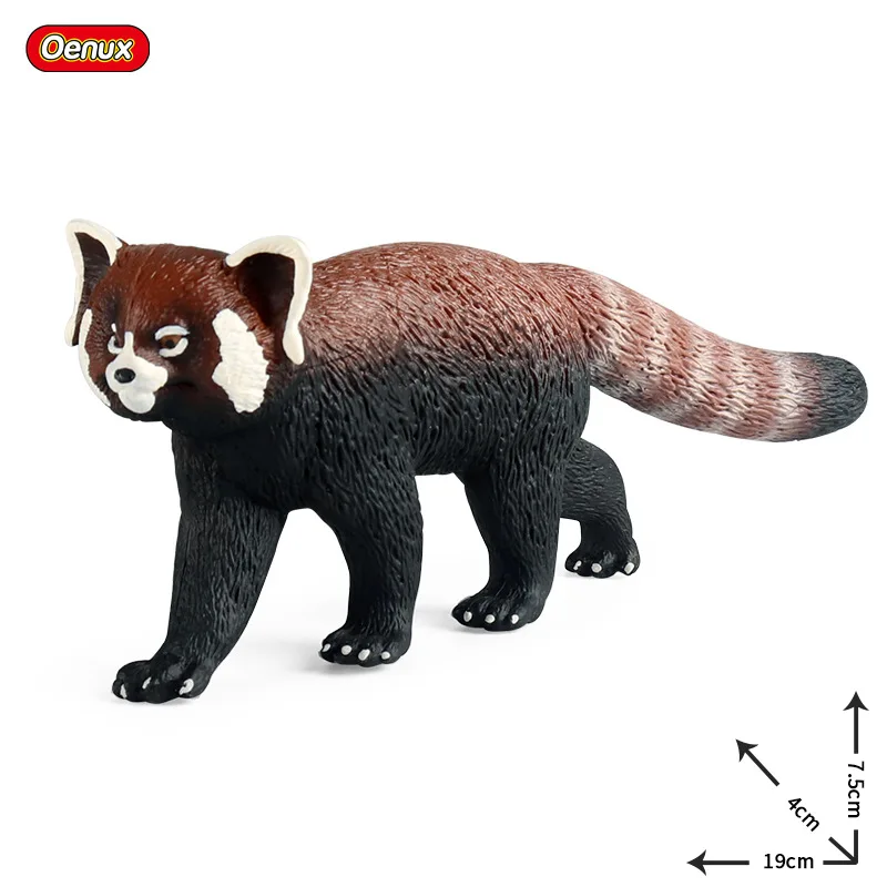 Cognitive Solid Simulation Animal Model Toys Red Panda Kitten Bear Nine Festival Bear Decorative Ornaments Model For Holiday