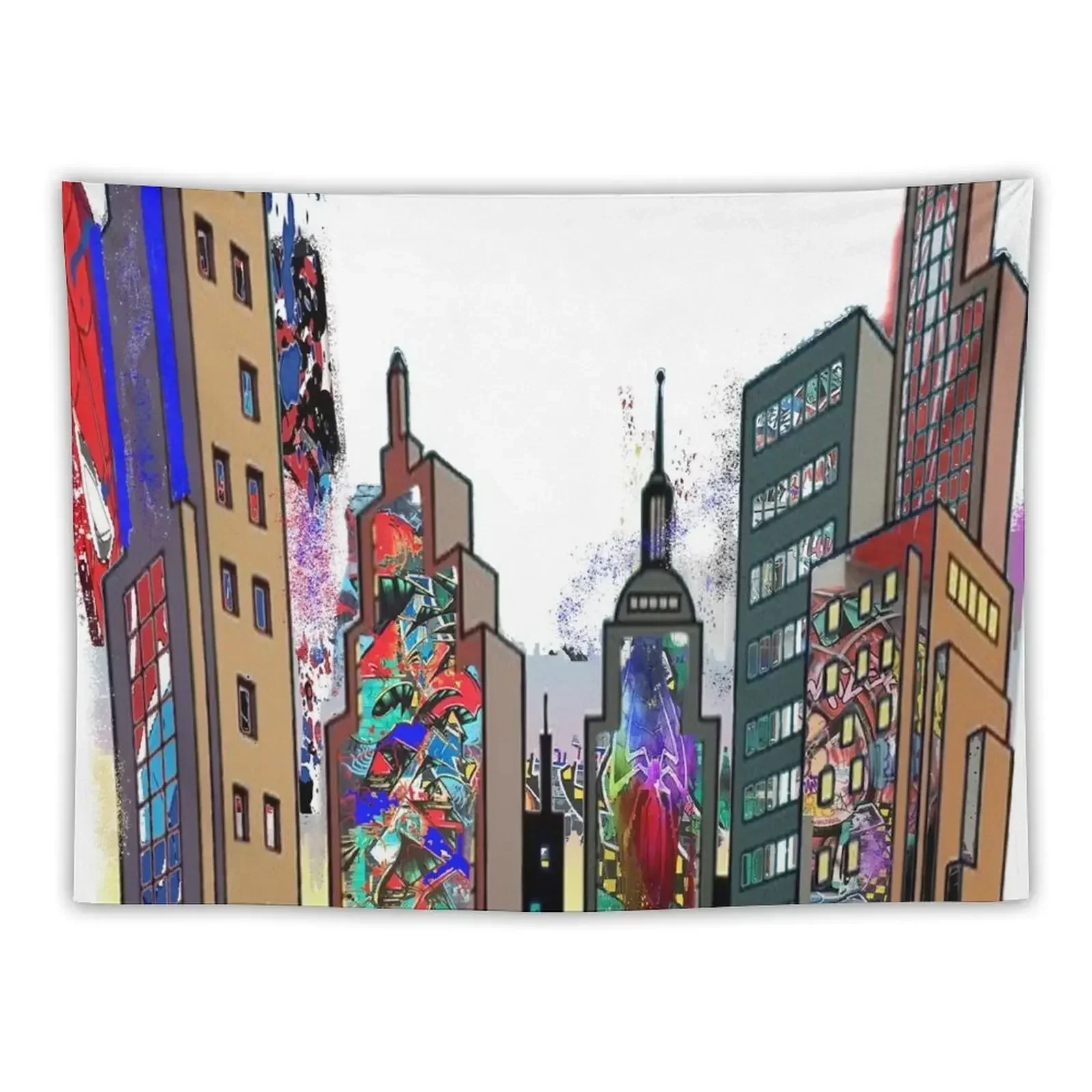 Spidey’s Neighbourhood Tapestry Aesthetic Room Decor Korean Cute Decor Aesthetic Room Decorations Decoration For Rooms Tapestry