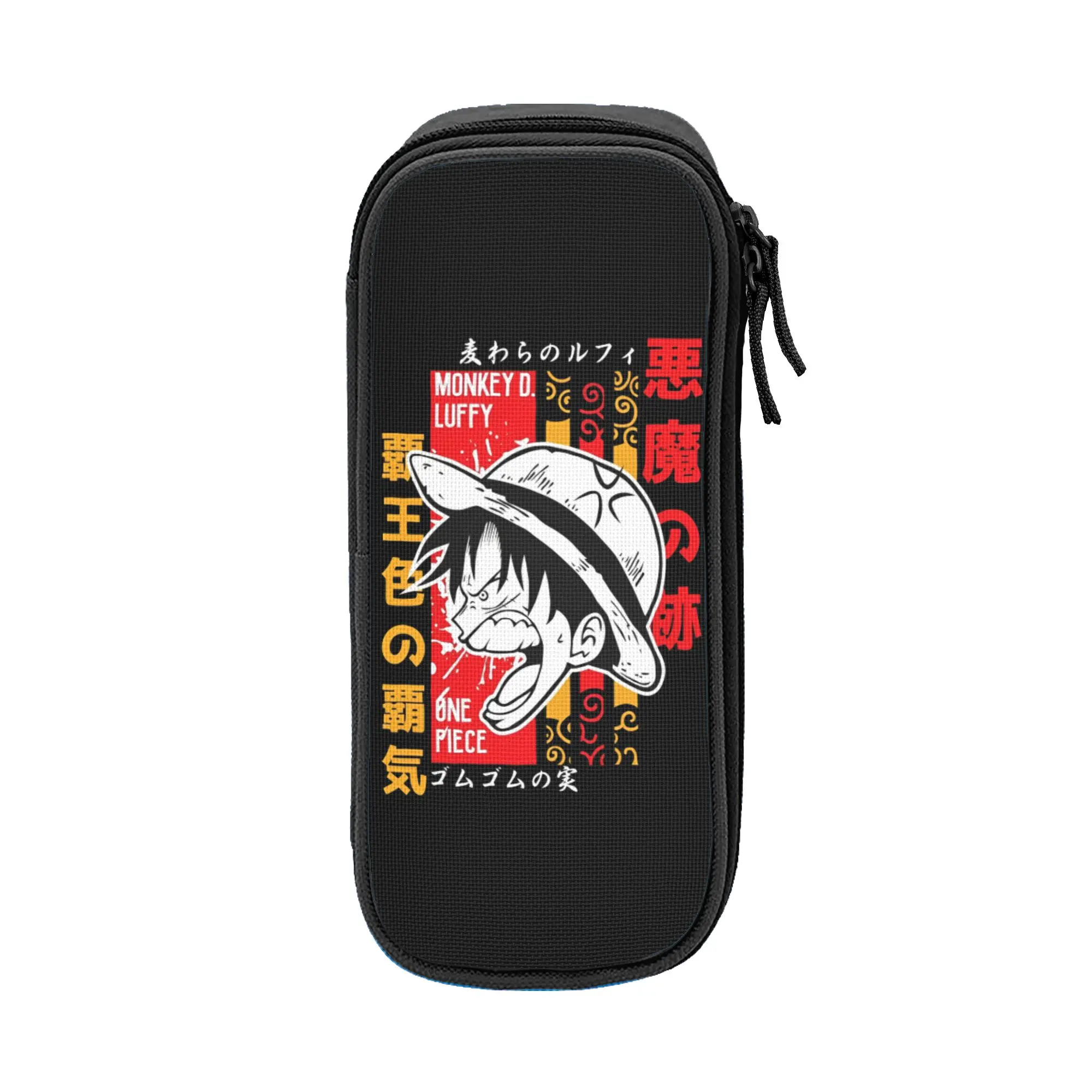 Großes Federmäppchen o-one-piece-e onepiece luffys Merch Doppelschichtiges Federmäppchen für Mädchen, Make-up-Tasche, Geburtstagsgeschenk