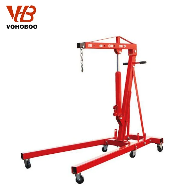 New 2 Ton Hydraulic Engine Hoist Shop Crane Hoist Jack Crane Lift / Portable Crane