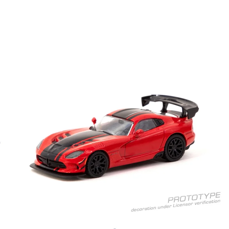 TW In Stock 1:64 Viper ACR Extreme Red Diecast Diorama Car Model Collection Miniature Toys Tarmac Works