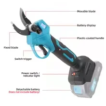 Schnurlose elektrische Gartenschere, bürstenloses Gartenwerkzeug, Akku-Gartenschere, kompatibel mit Makita 18 V Akku-Pin für Gartenschere