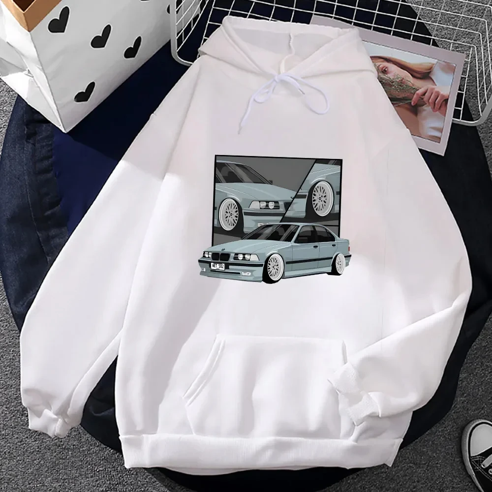 Car Printed Graphic Hoodies Prevalent Street Male Casual Sweatshirts Autumn Fleece Clothing Soft Comfortable Hooded Pullovers