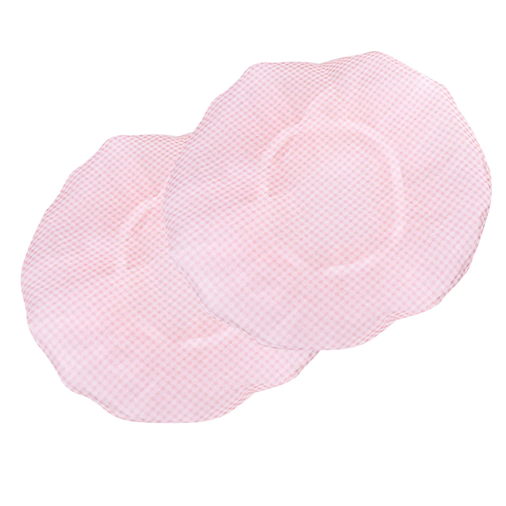 

2pcs Waterproof Bathing Caps Double Layer Elastic Cartoon Print Hair Cover For Shower Bath Salon Home Use (Random Color)