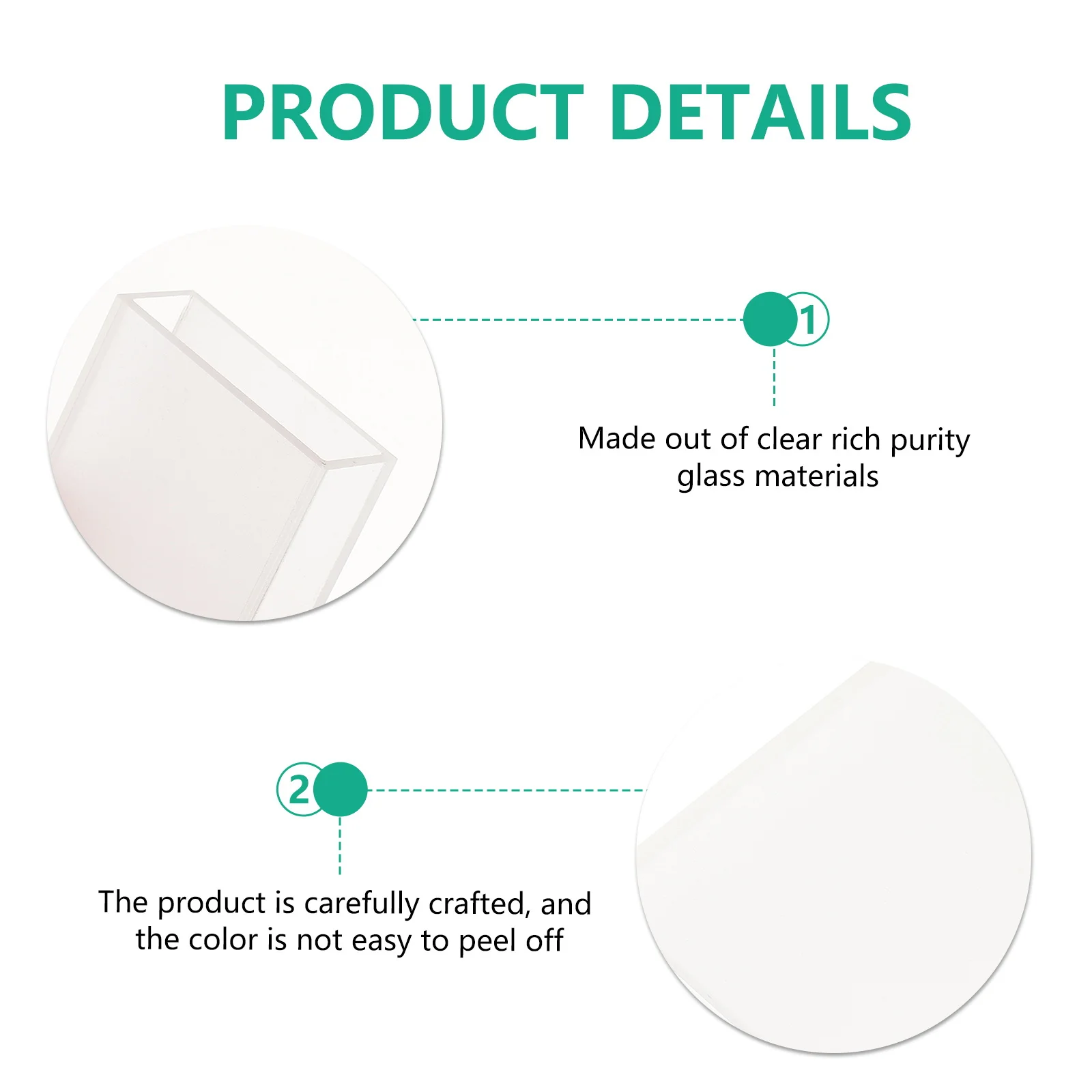 

2 Pcs Accurate Reading Cuvette Laboratory Comparative Analysis Micro