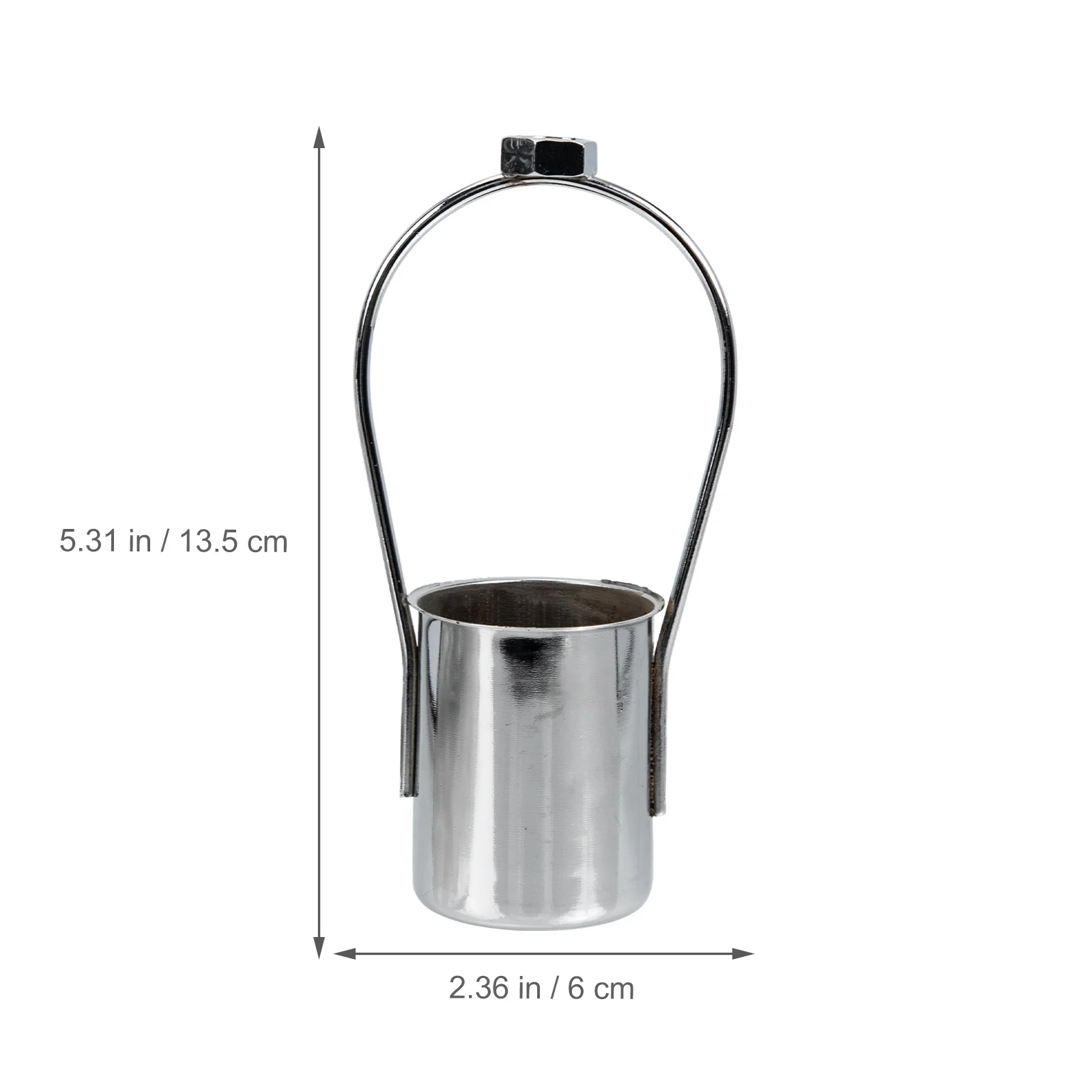 

8Pcs Lamp Cup Light Fixture Accessories E27 Base Iron Shade Ring Fitter for DIY Pendant Wall Ceiling Lamp Decor