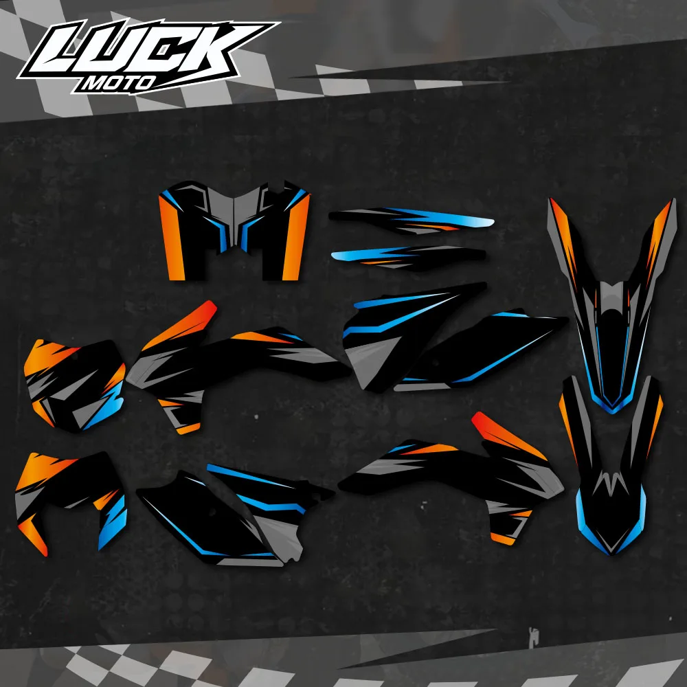 

LUCKMOTO Full set of Stickers Graphics Decals kits For KTM EXC EXCF XCW 2014- 2016 125-200 250 300 350 450-500 SX SXF 2013-2015