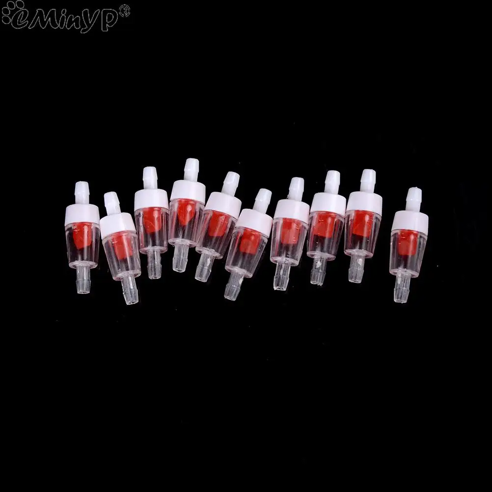 10PCS Plastic One Way Check Valve For Aquarium Air Pump for 4mm Inner Standard Aquarium Air Pipe