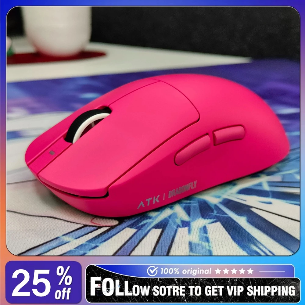 ATK Dragonfly A9NBultra Wireless Mouse Dual Mode PAW3950Ultra Wired/Wireless Dual8K E-sports Game Mouse with 2-in-1 Base Station