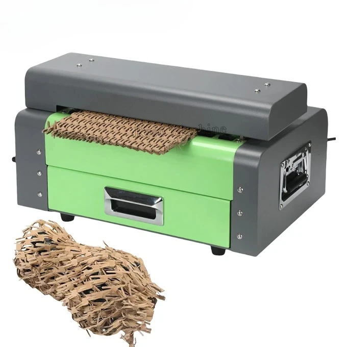 Electric Carton Box Recycle Shredder Cardboard Mesh Protective Packaging Cutting Machine