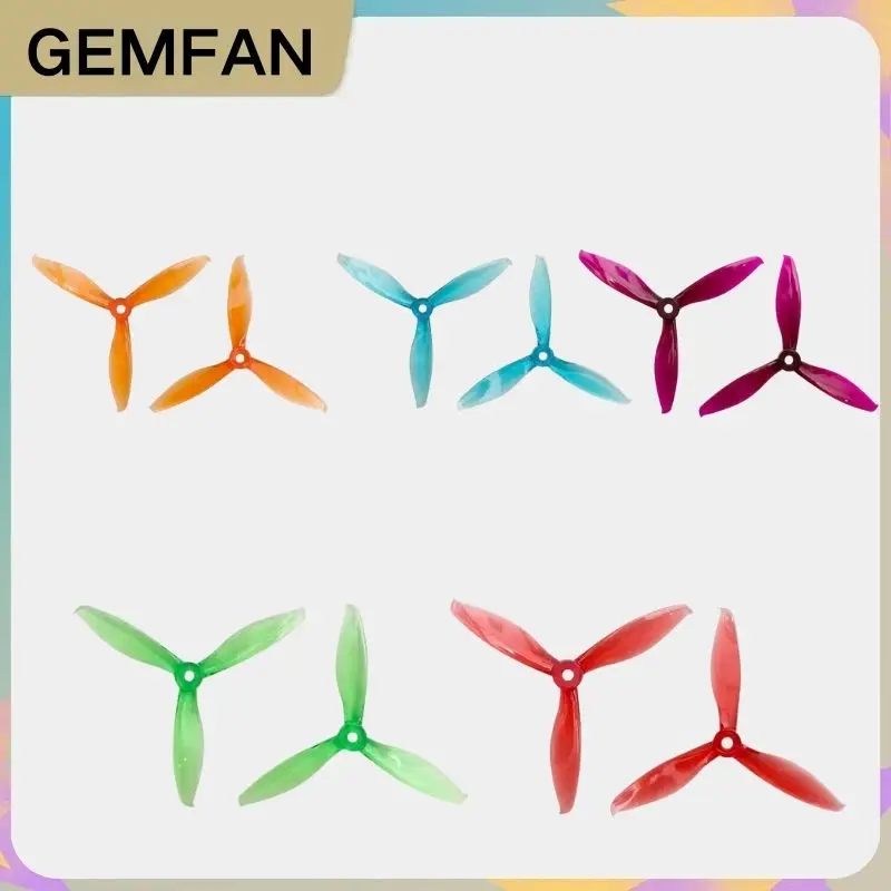 

2Pairs Gemfan Flash 5149 5inch 5.1X4.9X3 3-Blade PC Propeller For FPV Racing Freestyle Drones Replacement DIY Parts