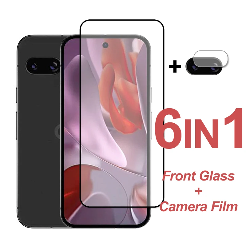 For Google Pixel 9A Screen Protector Full Cover Tempered Glass Protective Phone Camera Lens Film For Google Pixel 9A Glass