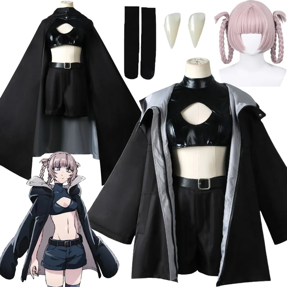 

Anime Call Of Night Cosplay Nazuna Nanakusa Top Cloak Coat Party Female Adults Halloween Carnival Roleplay Costume Suits Outfits