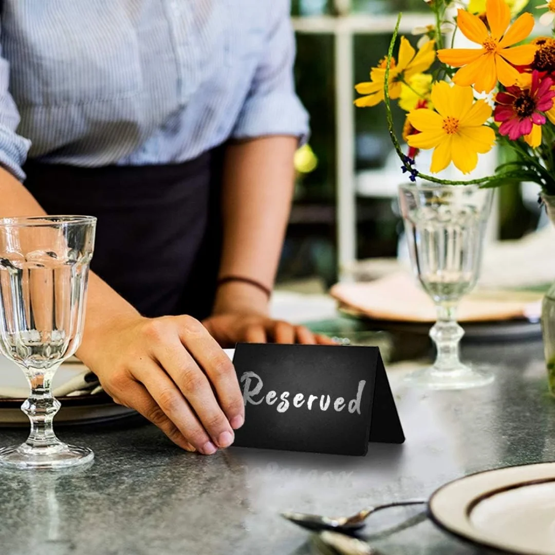 Mini Chalkboard Sign Reusable Food Party Chalkboards Blackboard Chalk Table Portable Chalkboard Signs For Catering Restaurant