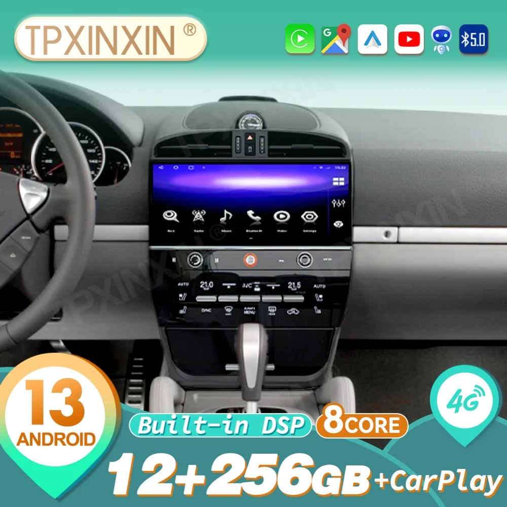 Car Radio For Porsche Cayenne 2003 2004 2005 2006 2007 2008 2009 Android Automotive Multimedia Stereo Player GPS Navi Head Unit