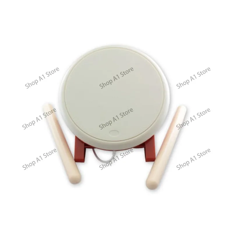 Retro Rhythm Taiko Drum Game Kit, Drum Sticks Replacement Accessory for Vintage Game Cartridge & Console