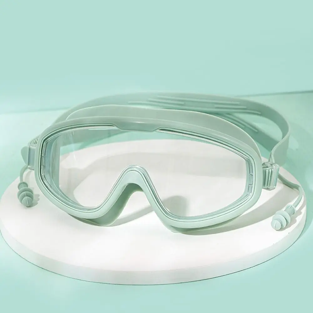Outdoor Sports Supplies Wide View Waterproof Anti-fog High Definition Swim Eyewear with Earplugs Eyeglasses Swimming Goggles