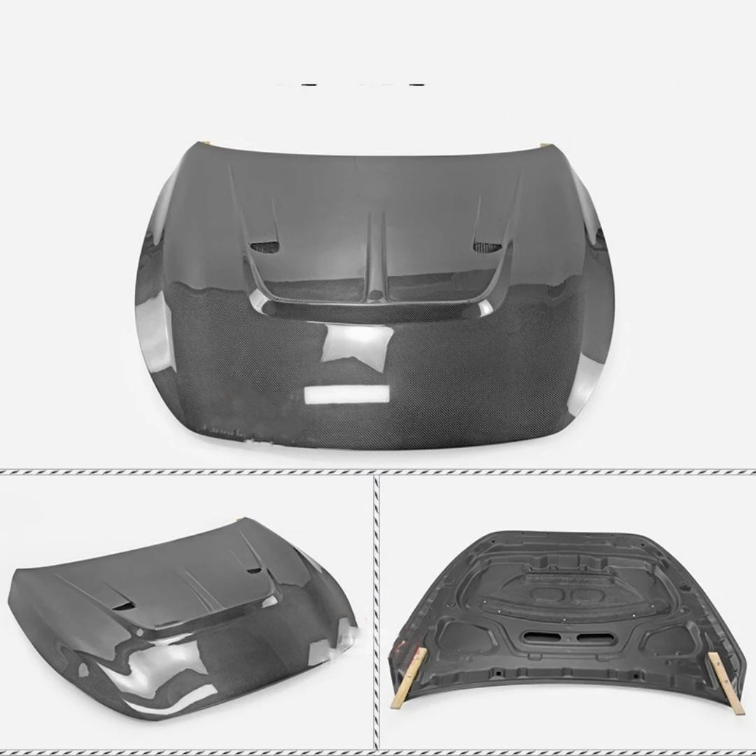 Carbon Fiber Engine Hood Engine Cover Assembly For Infiniti Q60 CV37 Modified New Style Auto Accessories