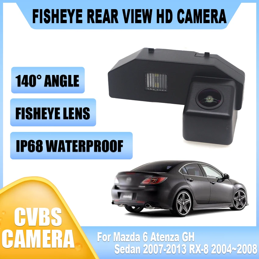 CCD Full HD Vehicle Rear View Camera For Mazda 6 Atenza GH Sedan 2007-2013 RX-8 2004 2005 2006 2007 2008 Car Parking Monitor