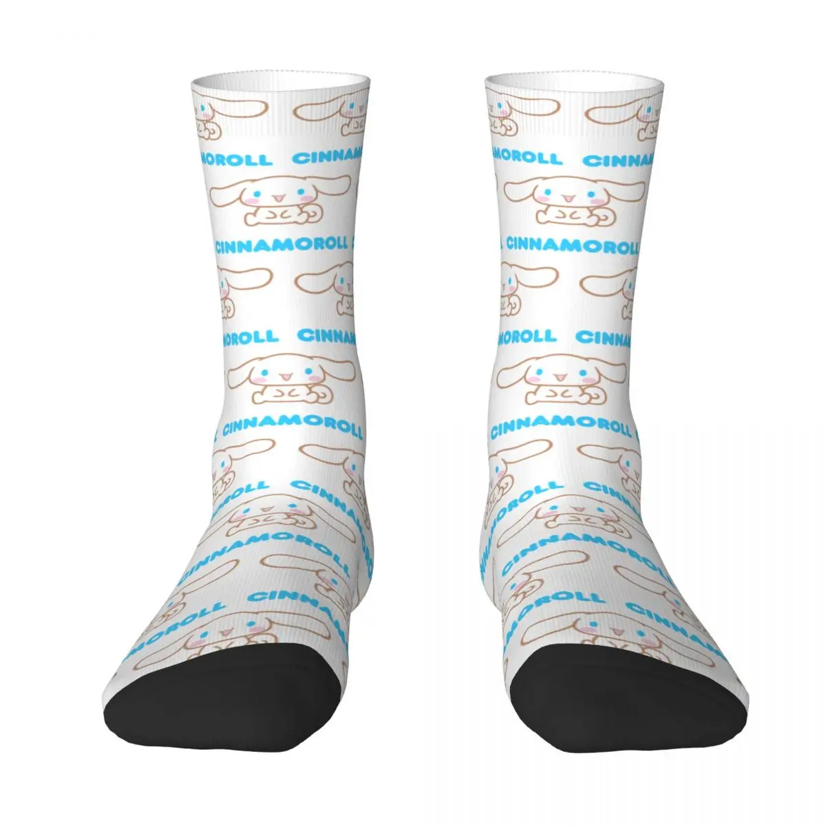 Autumn Winter Cool Men's Women's Cinnamoroll Character Socks Cute Non-slip Basketball Socks