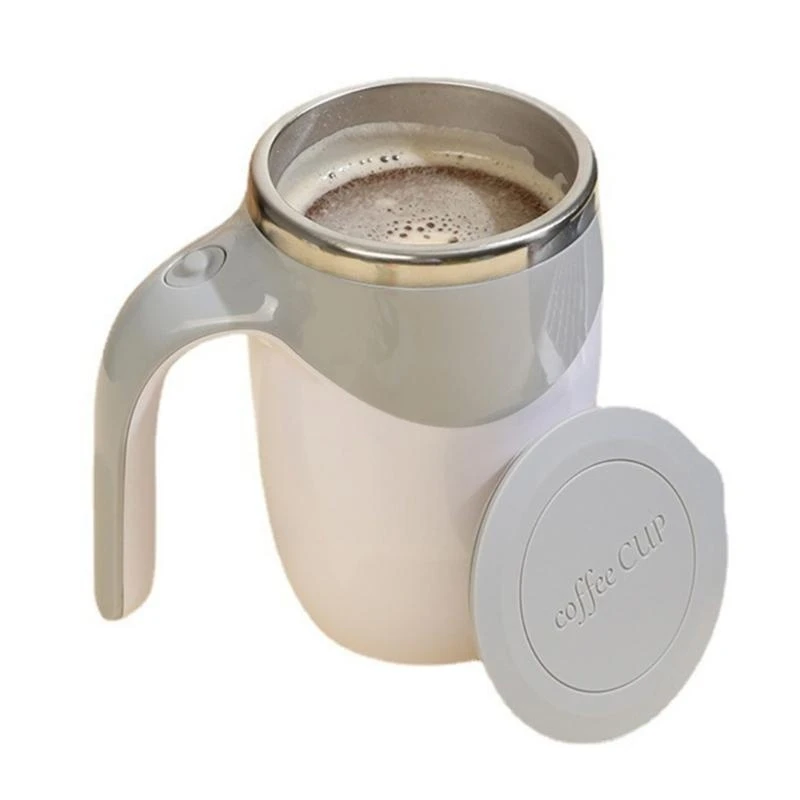 オフィス旅行用の自動攪拌マグステンレス鋼充電式回転磁気コーヒーミキシングカップ