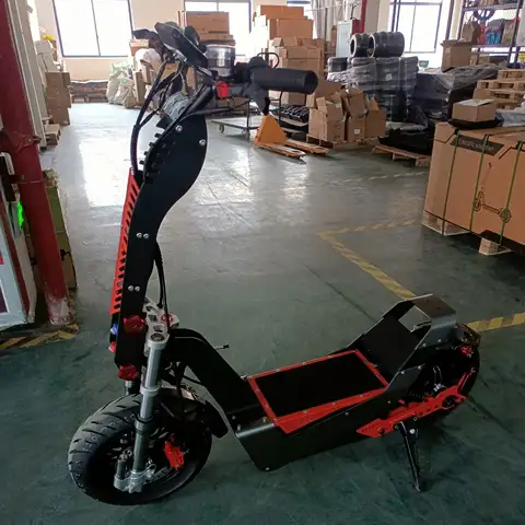 Best Selling 80MPH 90MPH Fast Electric Scooter 72V 15000W QS Racing Motor Votol 180A Controller F8 E Scooters with Damper