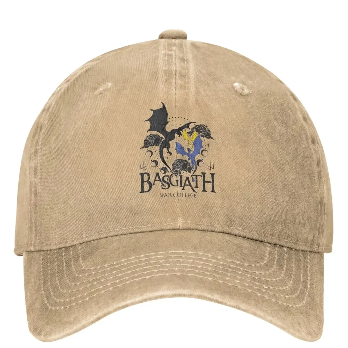 Unisex Basgiath War College Fourth Wing Baseball Cap Classic Distressed Washed Dad Hat Adjustable