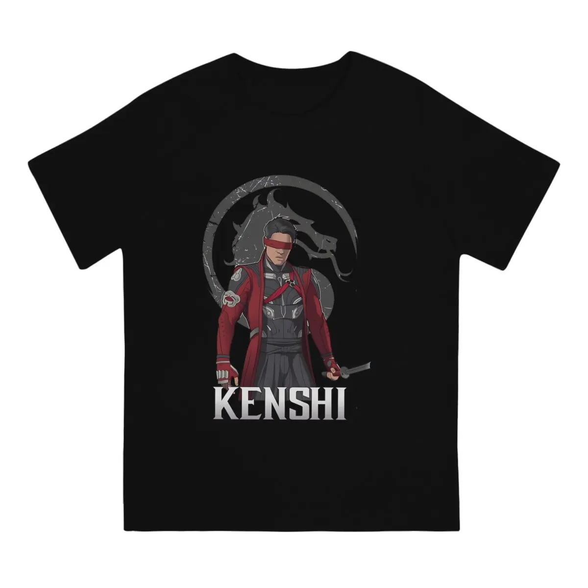 Mortal Kombat Game Kenshi Tshirt Homme Men's Tees Blusas Cotton T Shirt For Men