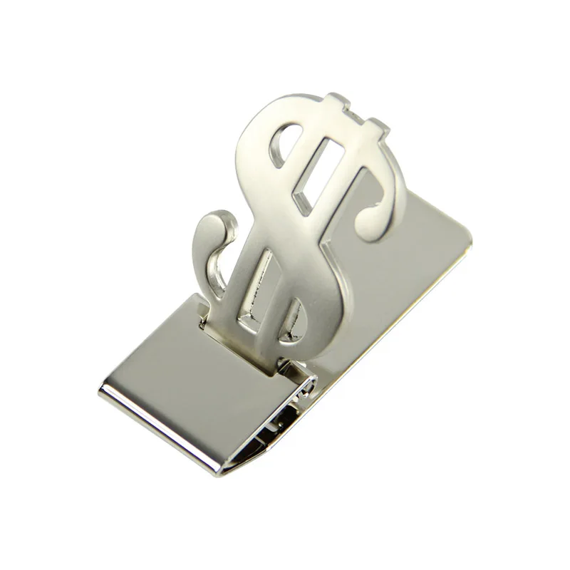 Money Clip Stainless Steel Cash Credit Card Holder New Dollar Design