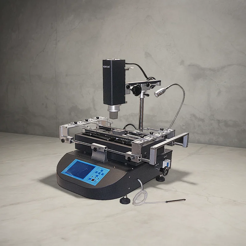 HONTON HT-R490 BGA Rework Station Machine 220V 110V Three Temperature Zones Upgraded From HT-R390 for Welding Manipulator