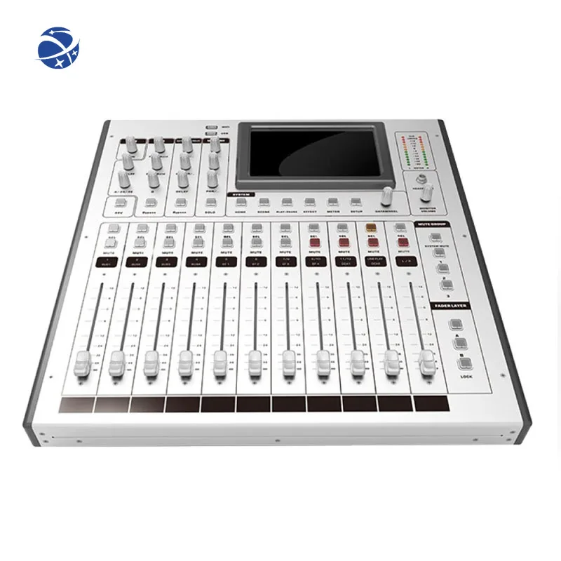 professional 12 channel performance recording digital audio mixer sound console